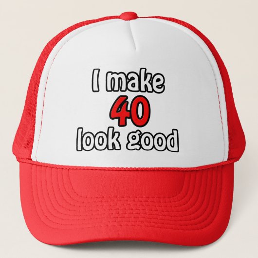 Ik laat 40 er goed uitzien trucker pet (Voorkant)