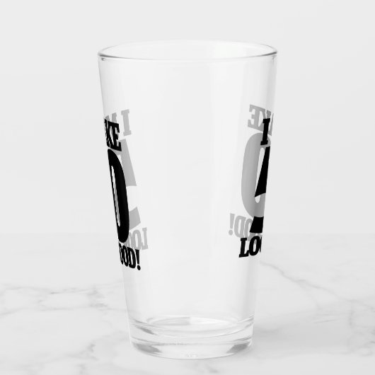 Ik laat 50 er goed uitzien glas (Links)