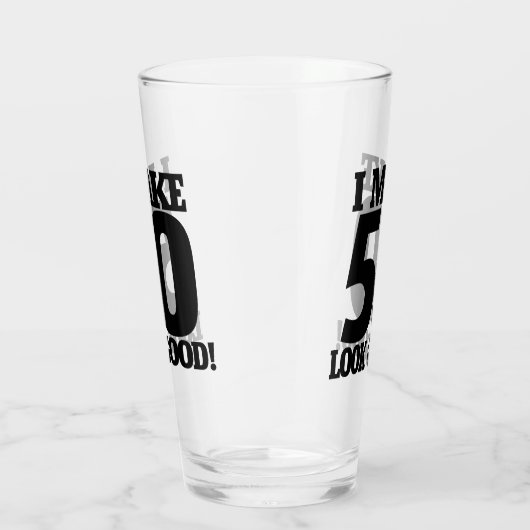 Ik laat 50 er goed uitzien glas (Rechts)