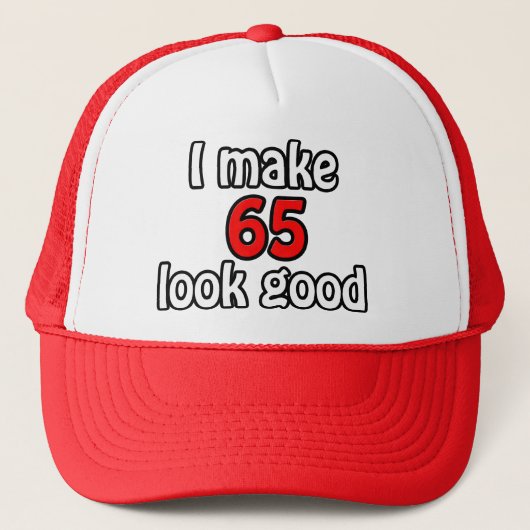 Ik laat 65 er goed uitzien trucker pet (Voorkant)