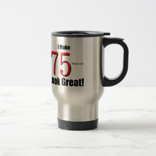 Ik laat 75 jaar oud er geweldig uitzien! reisbeker