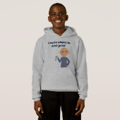 "Ik laat Alopecia er goed uitzien" met Cute Cartoo (Voorkant volledig)