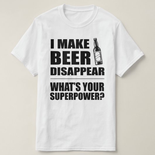 Ik laat Beer verdwijnen Grappig T-shirt (Design voorkant)