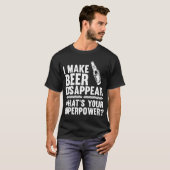 Ik laat bier verdwijnen bier t-shirt (Voorkant volledig)