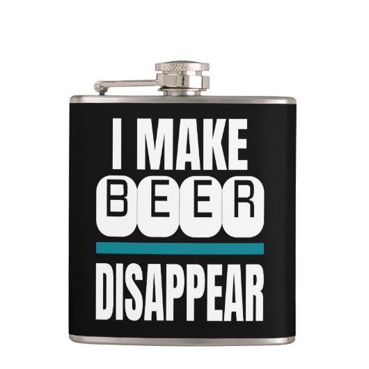 Ik laat Bier verdwijnen Heupfles (Voorkant)