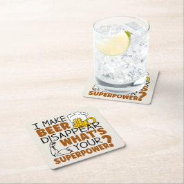 Ik laat bier verdwijnen kartonnen onderzetters