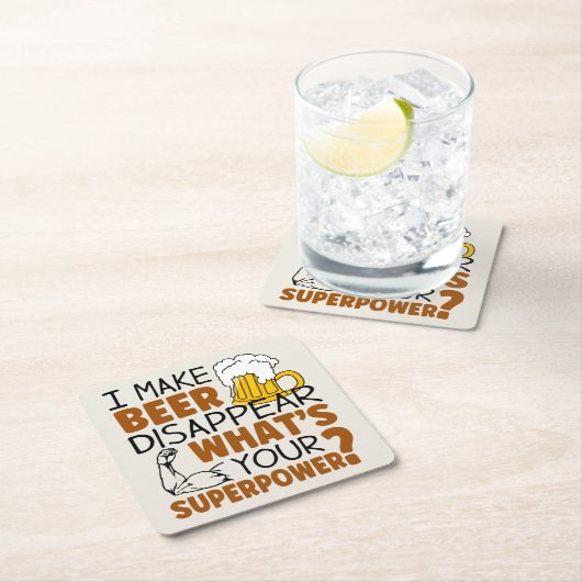 Ik laat bier verdwijnen kartonnen onderzetters (Insitu)