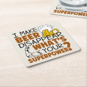 Ik laat bier verdwijnen kartonnen onderzetters (Schuin)