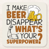 Ik laat bier verdwijnen kartonnen onderzetters (Voorkant)