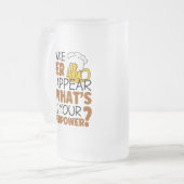 Ik laat bier verdwijnen matglas bierpul (Voorkant links)