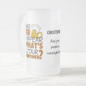 Ik laat bier verdwijnen matglas bierpul (Voorkant links)