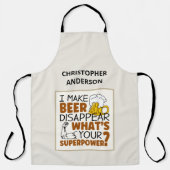 Ik laat bier verdwijnen schort (Voorkant)