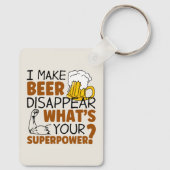 Ik laat bier verdwijnen sleutelhanger (Achterkant)