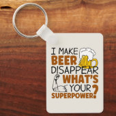 Ik laat bier verdwijnen sleutelhanger (Voorkant)