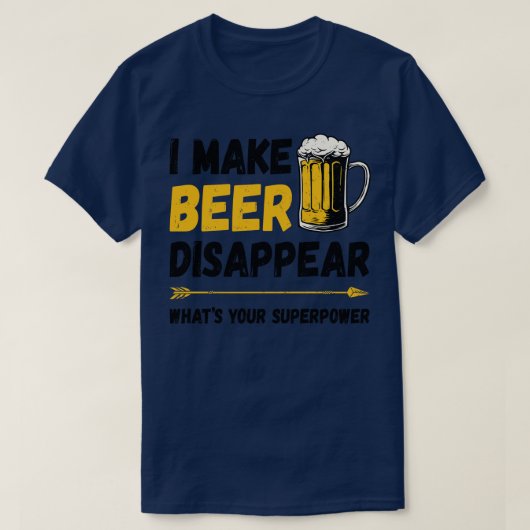 Ik laat Bier verdwijnen T-shirt (Design voorkant)