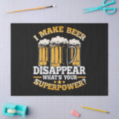 Ik laat Bier verdwijnen, wat is jouw Superpower? Tissuepapier (Craft)