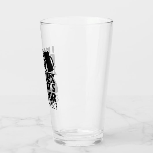 Ik laat bier verdwijnen wat je supermacht is? glas (Links)