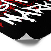 Ik laat bijtsporen achter Leuk Halloween Vampier B Poster (Hoek)