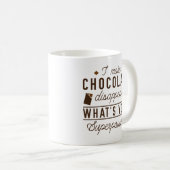 Ik laat Chocolade verdwijnen Koffiemok (Voorkant rechts)
