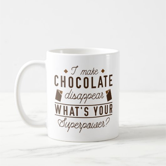 Ik laat Chocolade verdwijnen Koffiemok (Links)