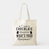 Ik laat Chocolade verdwijnen Tote Bag (Achterkant)