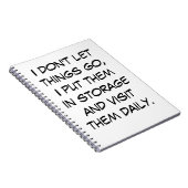 Ik laat de dingen niet gaan notitieboek (Rechterzijde)