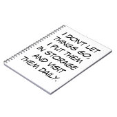 Ik laat de dingen niet gaan notitieboek (Linkerzijde)