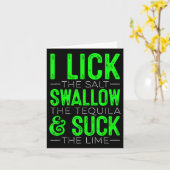 Ik laat de zoutslik de Tequilla Cinco de Mayo Kaart (Gele Bloem)