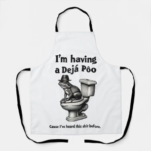 Ik laat een déjà poo dit horen voor de kikker schort