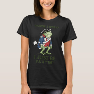 Ik laat een scheet grafische 4 juli grappige kikke t-shirt