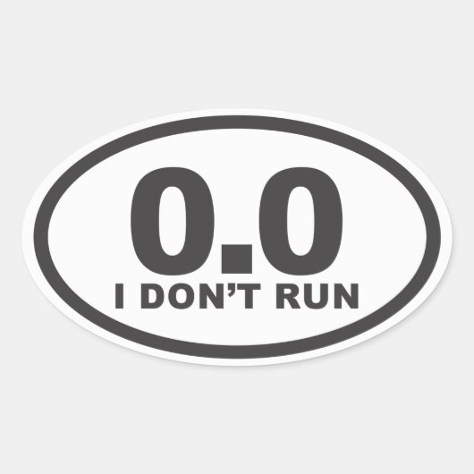 Ik laat geen ovale lopende sticker draaien (Voorkant)