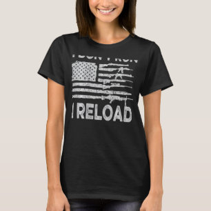 Ik laat geen Pistool-Amerikaanse vlagpatriotten op T-shirt