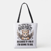Ik laat God het oplossen. Tote Bag (Achterkant)