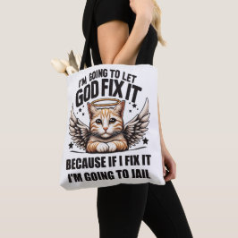 Ik laat God het oplossen. Tote Bag