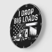 Ik laat grote ladingen vallen" Trucker Grote Klok (Hoek)