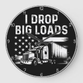 Ik laat grote ladingen vallen" Trucker Klok (Voorkant)