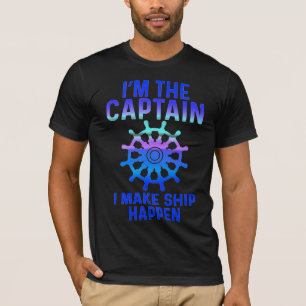 Ik laat het schip gebeuren Captain T-shirt