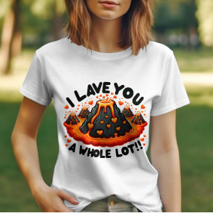 Ik laat je een hele hoop Schattigee vulkaanliefde T-shirt