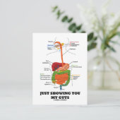 Ik laat je mijn ingewanden zien (Black Font Digest Briefkaart (Staand voorkant)