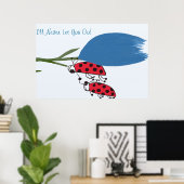 Ik laat je nooit afdrukken poster (Thuiskantoor)