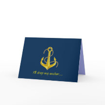 "IK LAAT MIJN ANKER VALLEN" WENSKAART