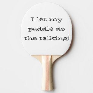 Ik laat mijn peddel de pratende pingpong gebruiken tafeltennisbatje