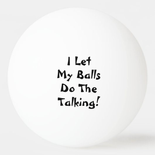 Ik laat m'n ballen de grappige praatjes doen. (Voorkant)