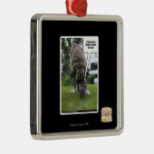 Ik laat m'n kneuzer alleen. metalen ornament (Rechts)