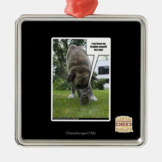 Ik laat m'n kneuzer alleen. metalen ornament (Voorkant)