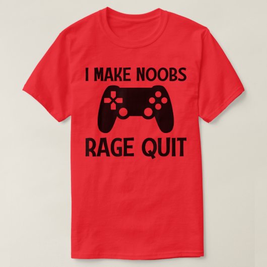 Ik laat Noobs Rage stoppen met Grapny Gamer Video  T-shirt (Design voorkant)