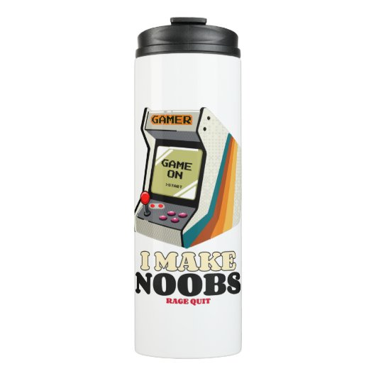 Ik laat Noobs razend stoppen Thermosbeker (Voorkant)