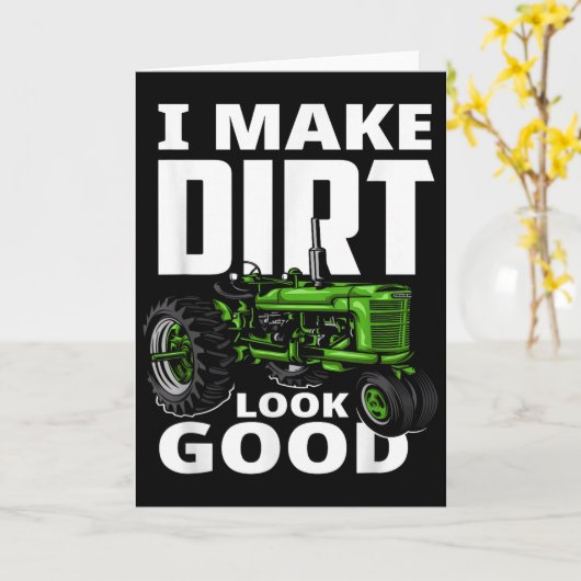 Ik laat vuil goed lijken - Tractorbestuurder  Kaart (Gele Bloem)