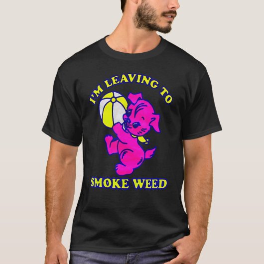 Ik laat weg om te roken. t-shirt (Voorkant)