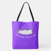 Ik lach. Echt waar, ik ben het! Gemaskeerde All-Ov Tote Bag (Achterkant)